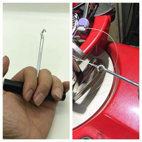 String pull hook tennis - string,